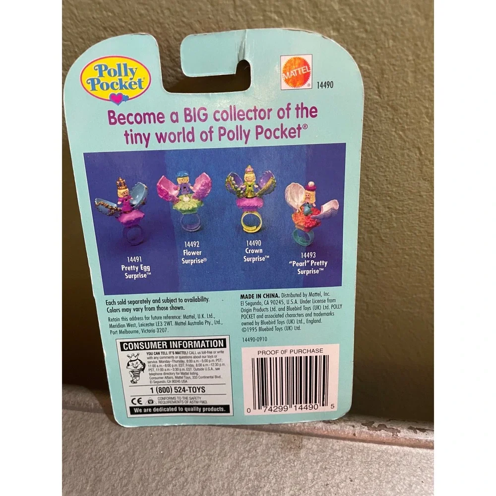 Vintage 1995 Polly Pocket Crown Surprise Ring Keepsake Collection Mattel 14490